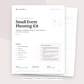 Small Event Planning Kit cover and contents page