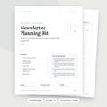 Newsletter Planning Kit cover and contents page