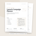 Launch Campaign Planner cover and contents page