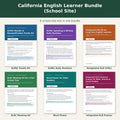Covers of the six kits in the California English Learner Bundle