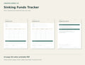 Sinking Funds Tracker – printable PDF pages preview