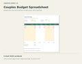 Couples Budget Spreadsheet – spreadsheet preview