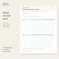 Habit Tracker Pack – preview of the printable worksheet