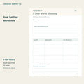 Goal Setting Workbook – printable PDF pages preview