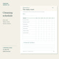 Cleaning Schedule Printable – preview of the printable worksheet