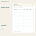 Reading Journal – printable PDF pages preview