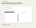 Social Media Content Calendar – printable PDF pages preview