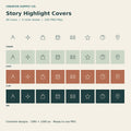 Instagram Story Highlight Covers – printable design preview