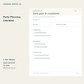 Party Planning Checklist – printable PDF pages preview