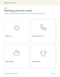 Morning & Bedtime Routine Cards – printable PDF pages preview