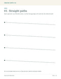 Scissor Skills Worksheets – printable PDF pages preview