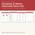 Christmas and Winter Classroom Decor Set preview