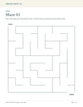 Kids Activity Pack (mazes, dot-to-dot) – printable maze and dot-to-dot pages preview