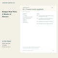 Budget Meal Plan: 4 Weeks of Dinners – printable PDF pages preview
