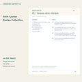 Slow Cooker Recipe Collection – printable PDF pages preview