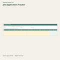 Job Application Tracker – printable PDF pages preview