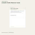 LinkedIn Profile Makeover Guide – printable PDF pages preview