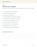 Pet Adoption Checklist – printable PDF pages preview