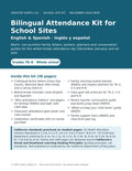 Bilingual Attendance Kit for School Sites – cover page of the printable PDF