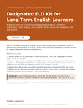 Designated ELD Kit for Long-Term English Learners (Grades 5–8) - cover