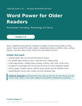 Word Power for Older Readers: Multisyllabic Decoding, Morphology & Fluency (Grades 3–8) - cover