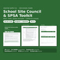 School Site Council and SPSA Toolkit cover and sample pages